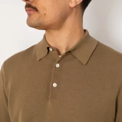 Knit Polo 12G - Mocha
