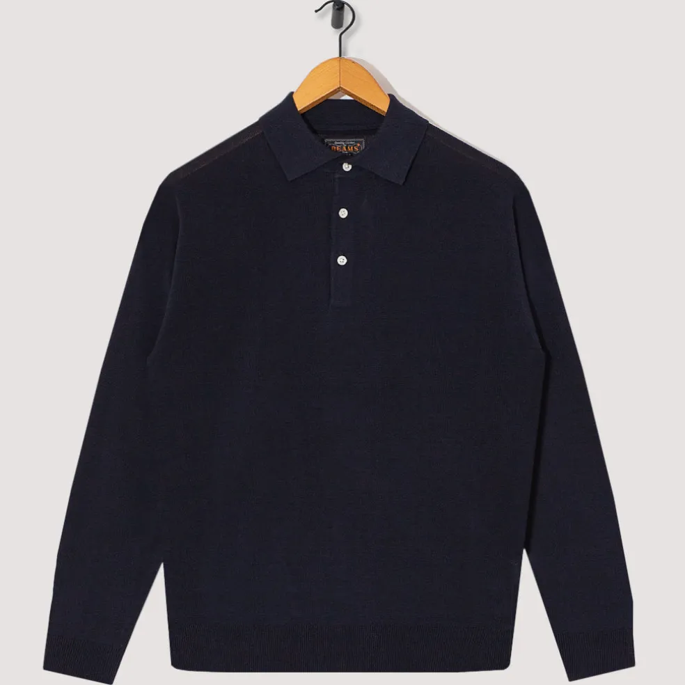 Knit Polo 12G - Navy