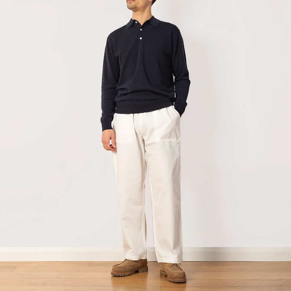 Knit Polo 12G - Navy