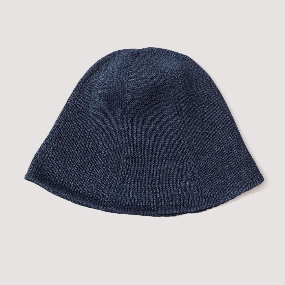 Knit Tulip Hat - Indigo