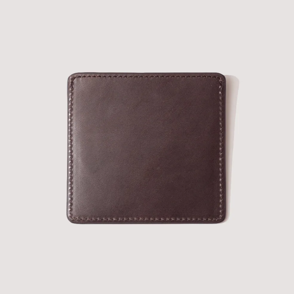 Leather Card Case - Dark Brown