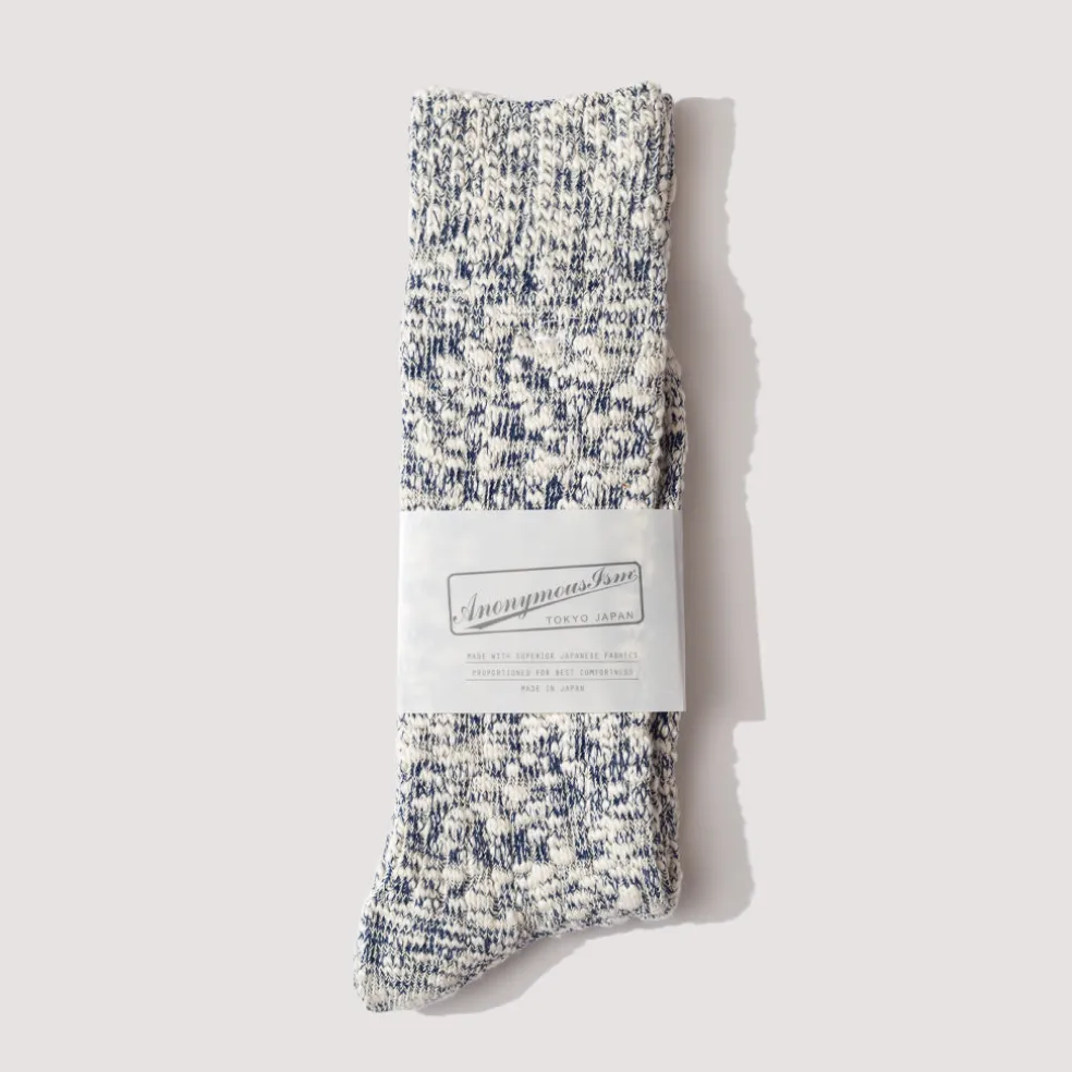 Light Weight Slub Crew - Navy