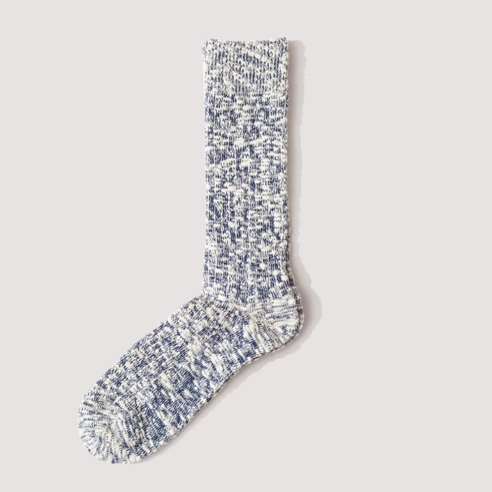 Light Weight Slub Crew - Navy