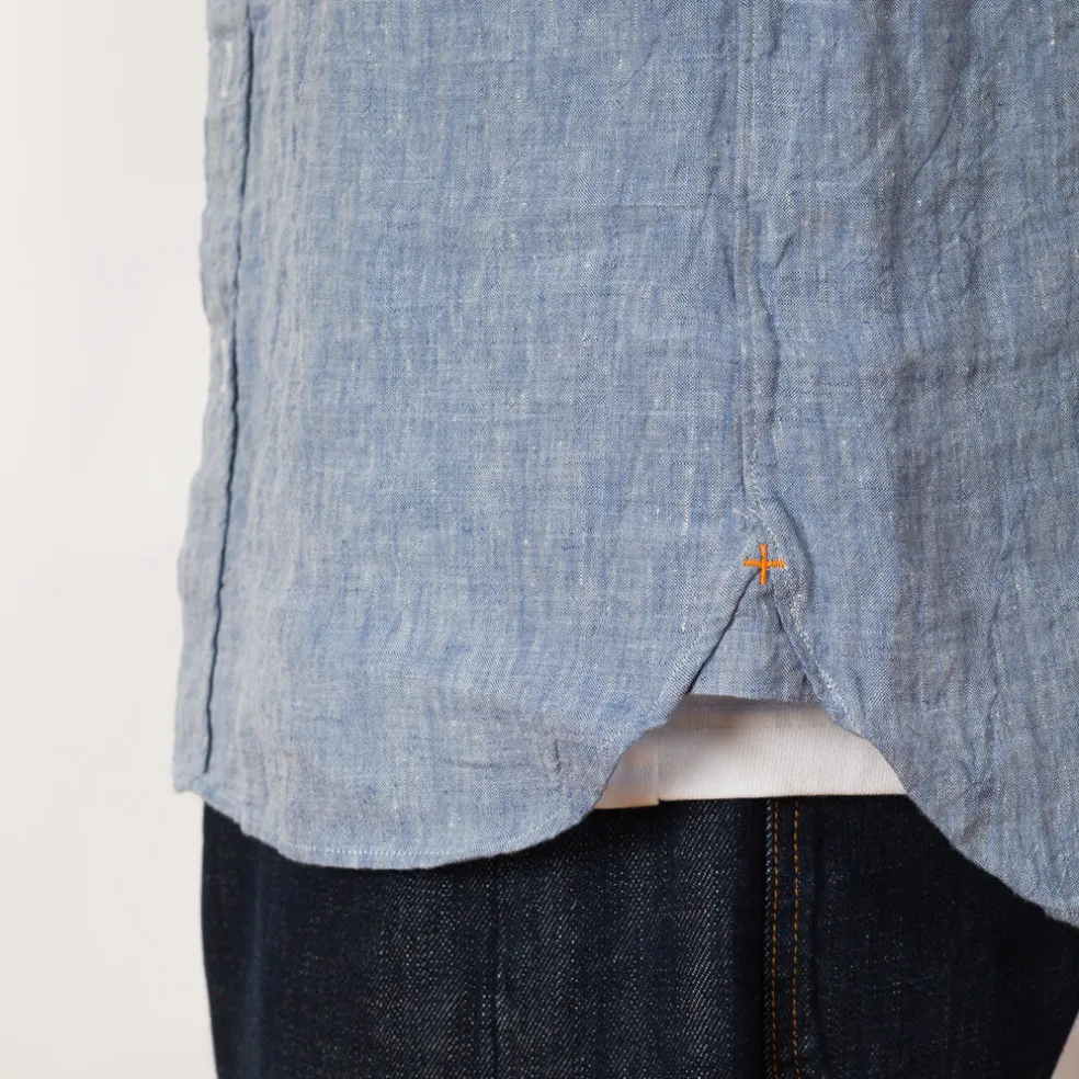 Linen Chambray Shirt - Blue