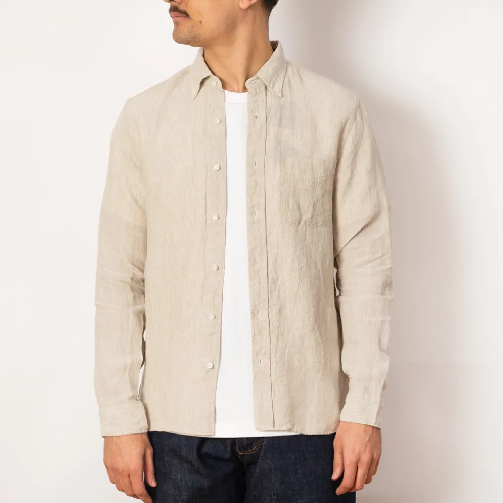 Linen Chambray Shirt - Natural