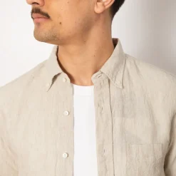 Linen Chambray Shirt - Natural