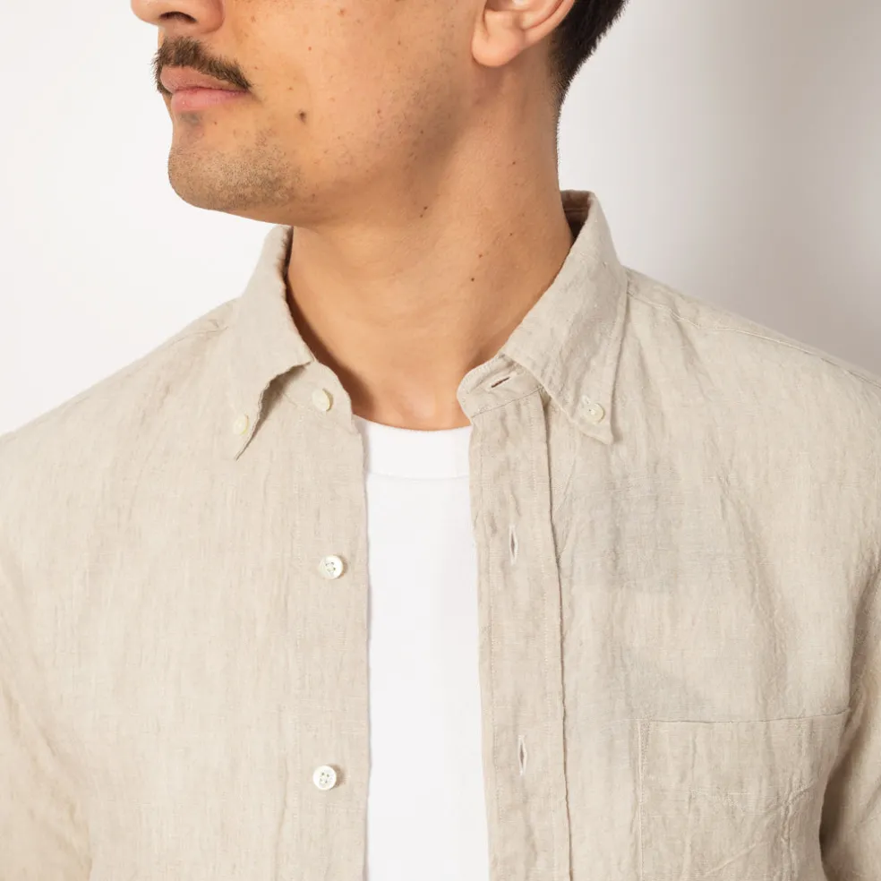 Linen Chambray Shirt - Natural