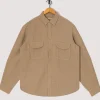 Linen Clip Shirt - Beige