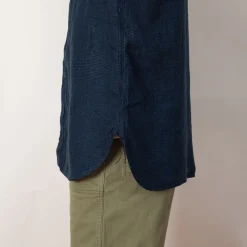 Linen Work Shirt - Indigo Check