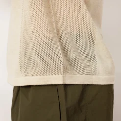 Logo Head Pointelle Polo - Natural