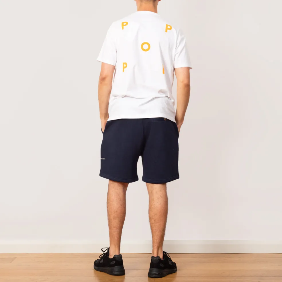 Logo Tee - White/Island Poppy