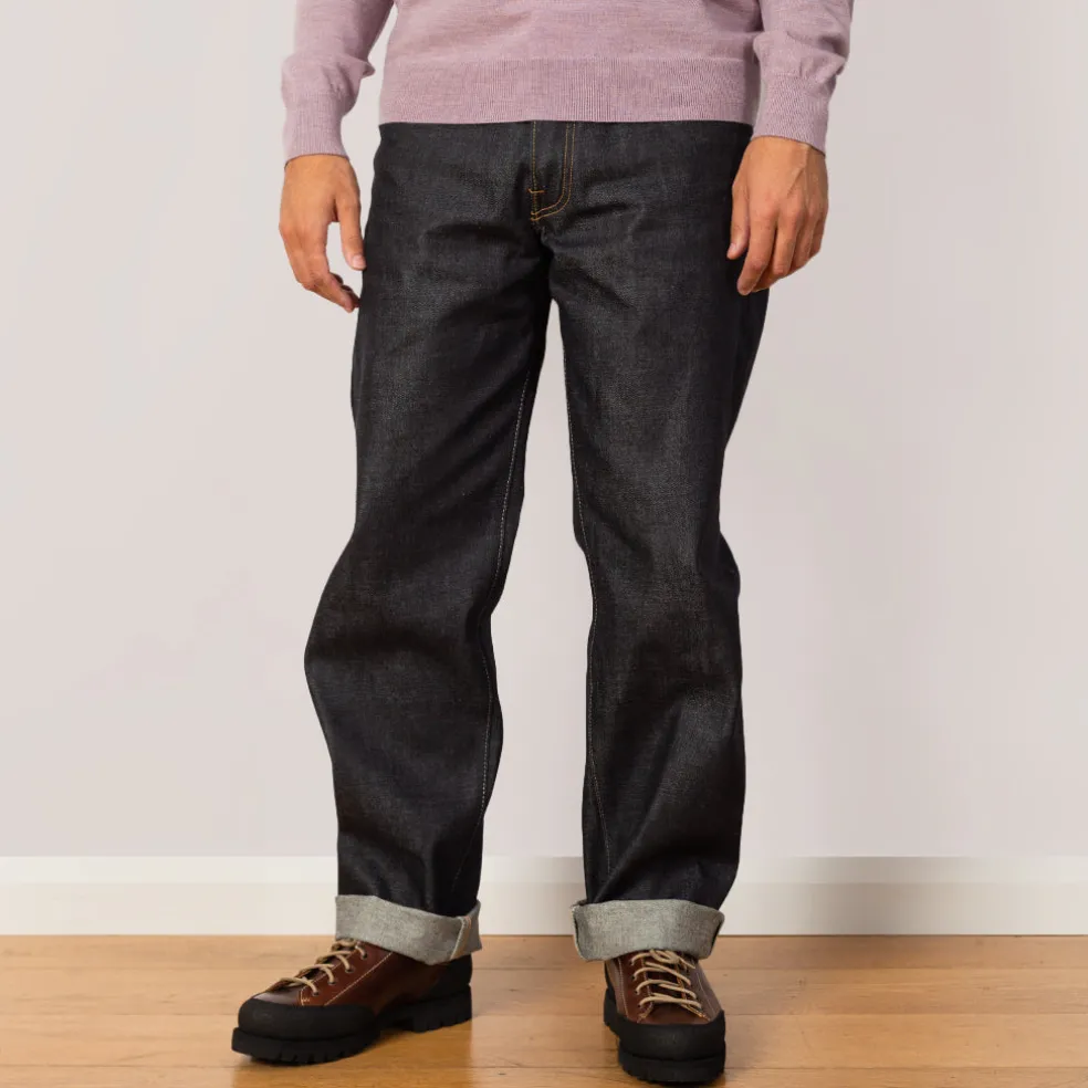 Loose Fit Kaihara - Dark Pure Indigo Rainbow Selvedge