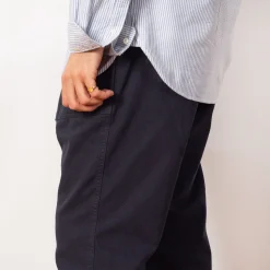 Loose Tapered Ridge Pant - Double Navy