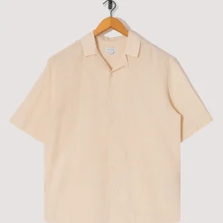 Loose Weave Check Shirt - Ecru