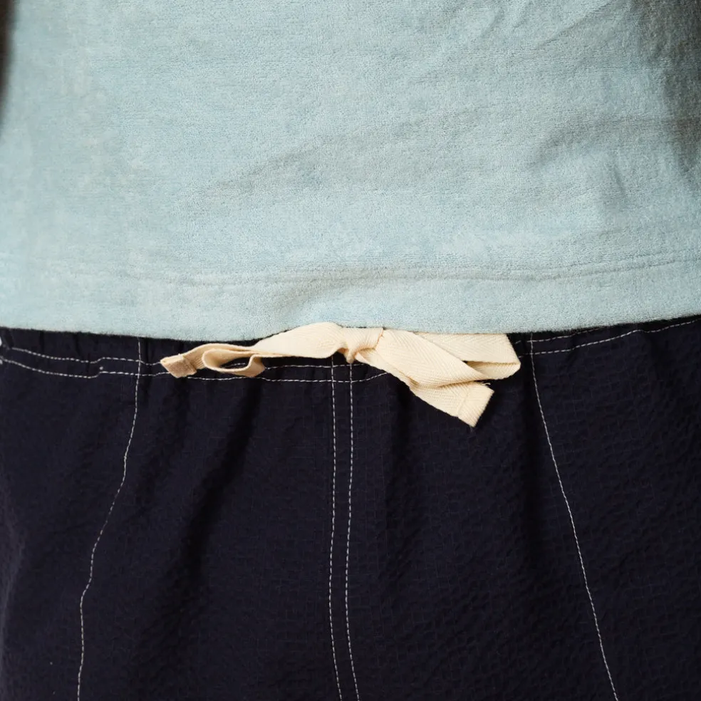 Magic Short - Navy Seersucker
