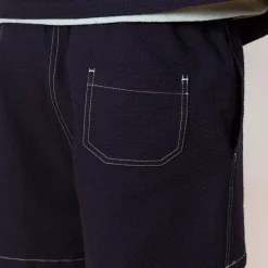 Magic Short - Navy Seersucker