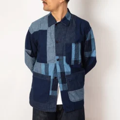 MIL Chore Jacket - Indigo Patchwork