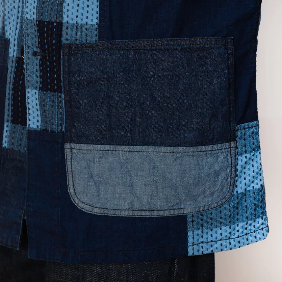 MIL Chore Jacket - Indigo Patchwork