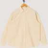 Mo Oversized Check Shirt - Oatmeal