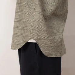 Mo Oversized Check SS Shirt - Moss Green