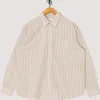 Mo Oversized Stripe Shirt - Chestnut