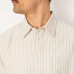 Mo Oversized Stripe Shirt - Chestnut