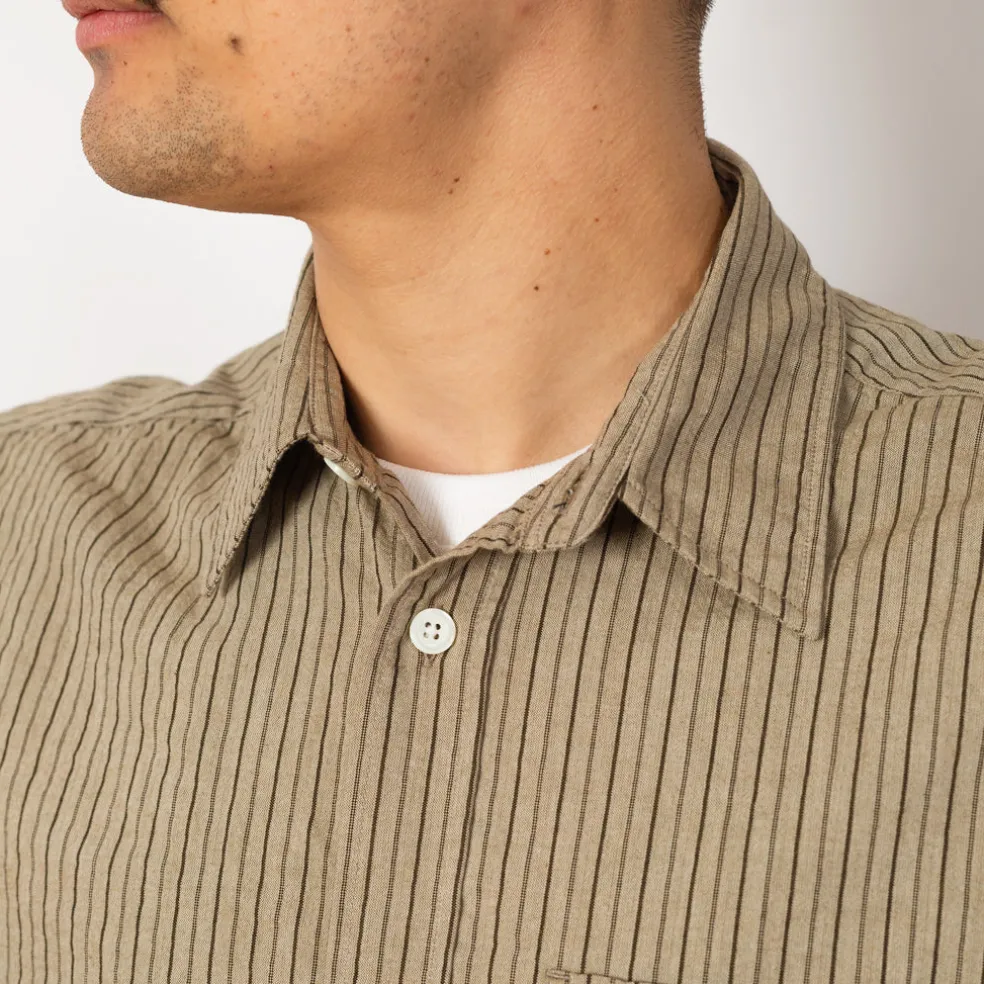 Mo Oversized Stripe Shirt - Clay