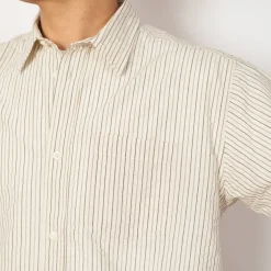 Mo Oversized Stripe Shirt - Chestnut