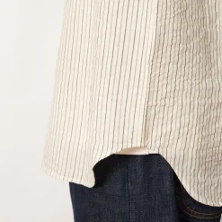 Mo Oversized Stripe Shirt - Chestnut