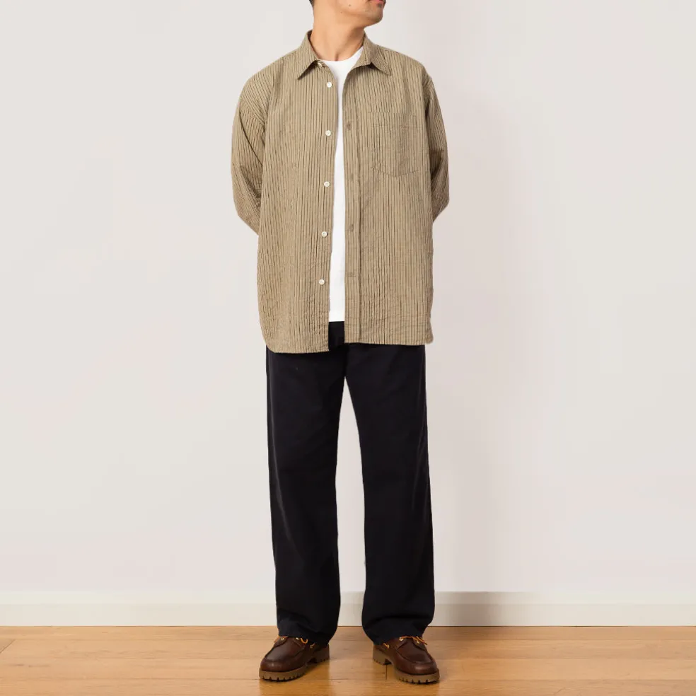 Mogens Relaxed 5 Pocket Heavy Twill Trousers - Dark Navy