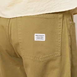 Mogens Relaxed 5 Pocket Heavy Twill Trousers - Moss Green