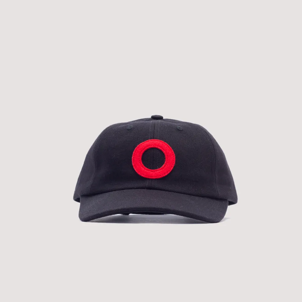 O 6 Panel Cap - Black/Red