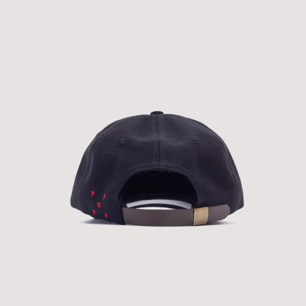 O 6 Panel Cap - Black/Red