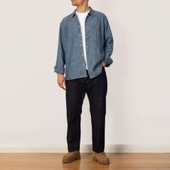 108 One Wash Loose Ankle Denim - Indigo