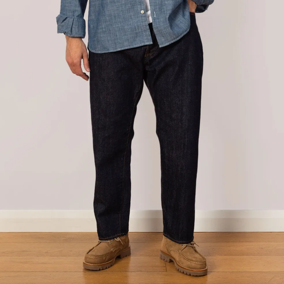 108 One Wash Loose Ankle Denim - Indigo