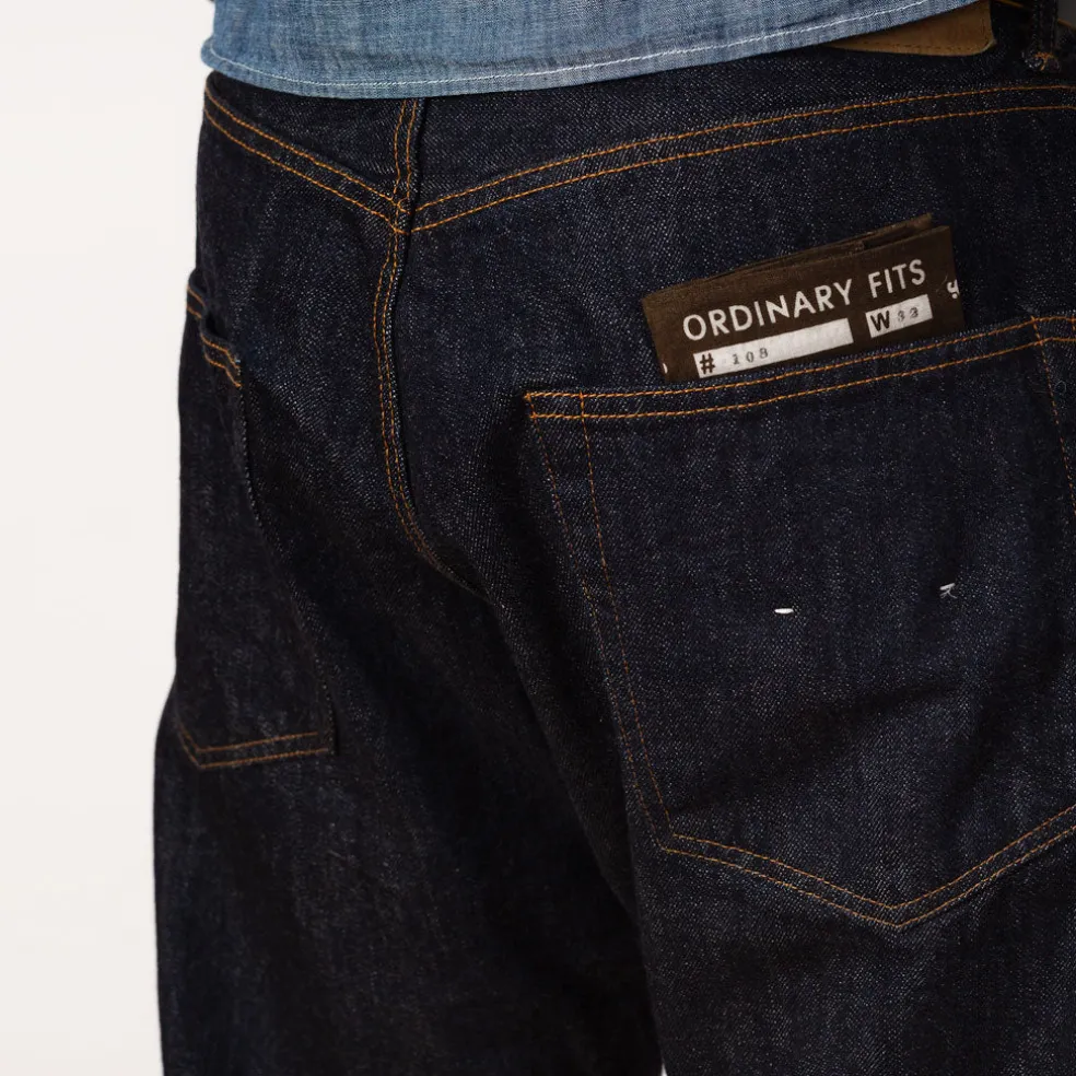 108 One Wash Loose Ankle Denim - Indigo