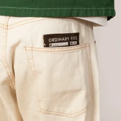 108 One Wash Loose Ankle Denim - Ecru