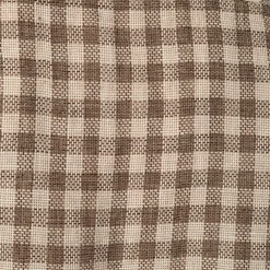 Open Collar Plaid Shirt - Brown