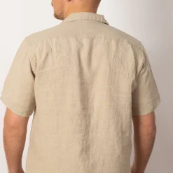 Open Collar Shirt - Beige