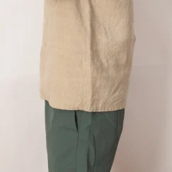 Open Collar Shirt - Beige