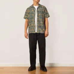 Open Collar Shirt - Blue