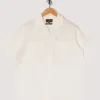 Open Collar Shirt - White