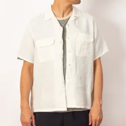Open Collar Shirt - White