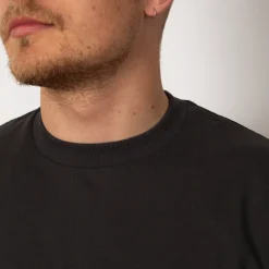Open-End Dry Jersey Crewneck S/S - Faded Black