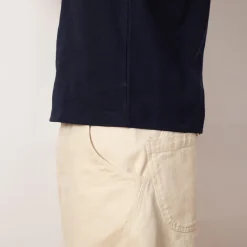 Open-End Dry Jersey Crewneck S/S - Navy