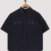 Overshirt S/S - Navy Blue (V0120)