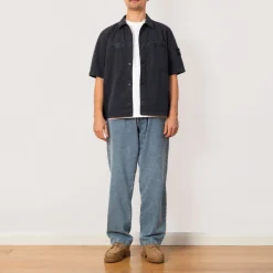 Overshirt S/S - Navy Blue (V0120)