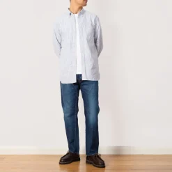 Oxford Candy Stripe Shirt - Blue