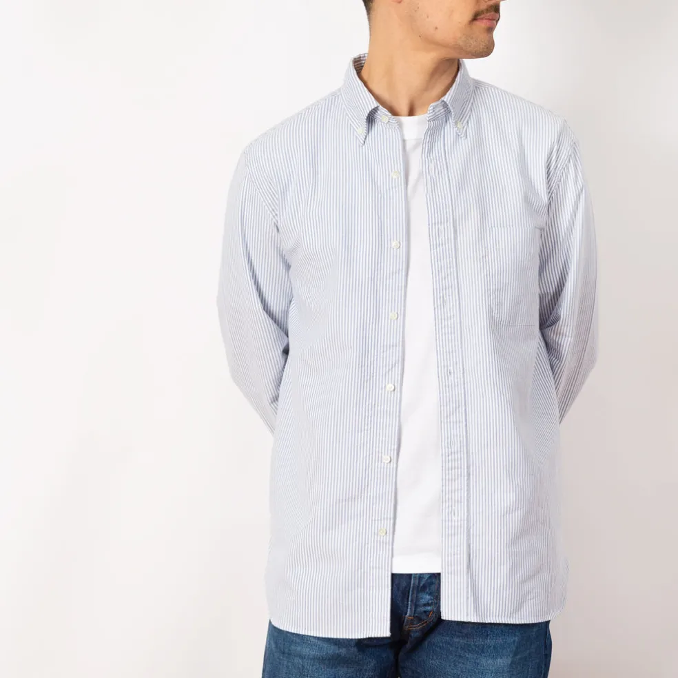 Oxford Candy Stripe Shirt - Blue
