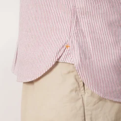 Oxford Candy Stripe Shirt - Wine